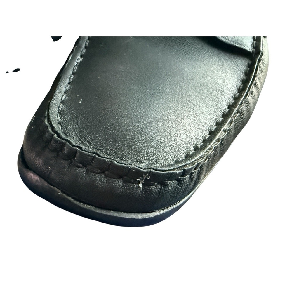 Prada MENS Loafers 8 Black Leather Driving Made In Italy EU 7 Women 9.5 - Picture 5 of 11